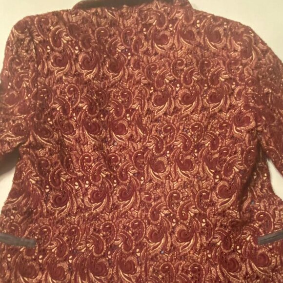 Johnny Was BIYA 100% Silk Embroidered Blazer, XS - Picture 9 of 9